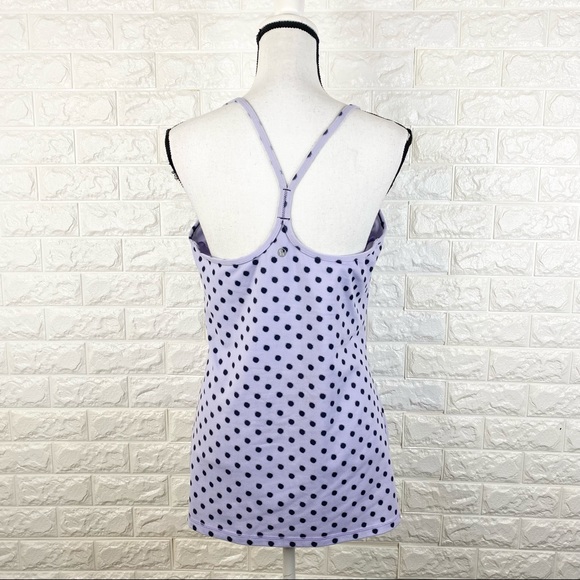 Lululemon Power Y Tank Black Grey Dots - Picture 5 of 6